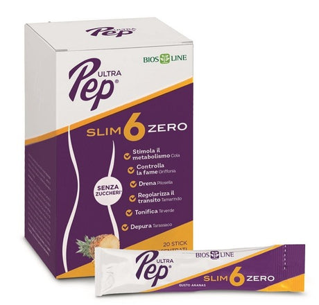 bios line ultra pep slim 6 zero ananas 20 stick ultra pep ean 8030243036209
