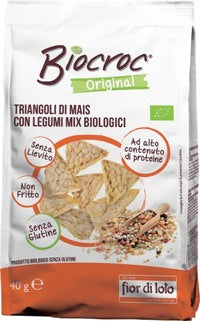 biotobio biocroc triangoli di legumi 40 g biotobio ean 8016323042155