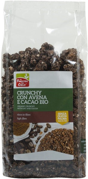 biotobio fsc crunchy con avena e cacao bio ad alto contenuto di fibre con olio di girasole senza olio di palma 375 g biotobio ean 8017977031496