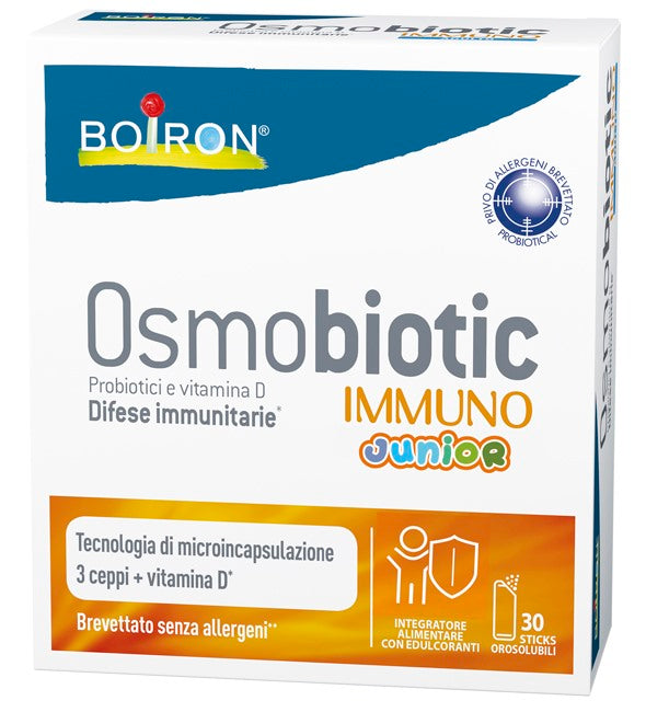 boiron srl osmobiotic immuno junior 30 stick osmobiotic ean 8052432890683
