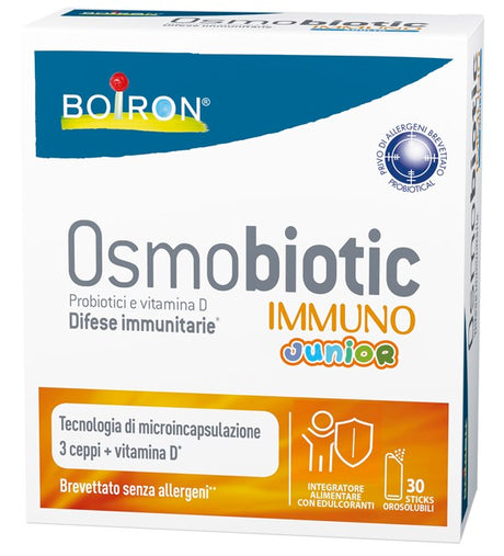 boiron srl osmobiotic immuno junior 30 stick osmobiotic ean 8052432890683