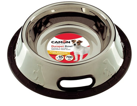camon spa ciotola in acciaio antirovesciamento 660 ml camon ean 8019808034652