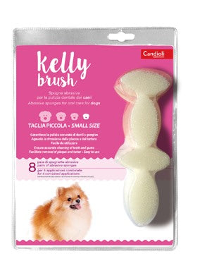 candioli ist profil e farm kelly brush spugnetta abrasiva per cani di taglia piccola 16 pezzi ean 8025767426322
