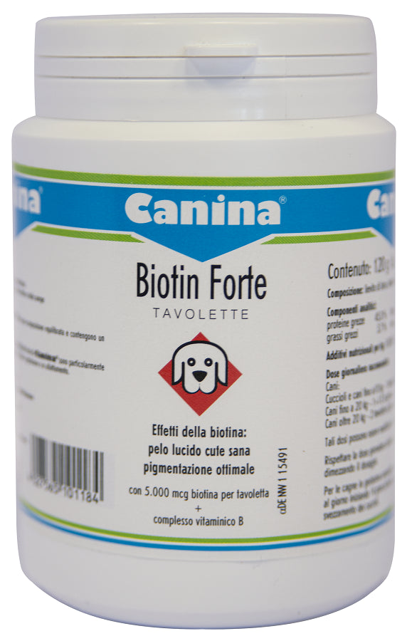 canina pharma biotin forte 120 tavolette biotin ean 4027565101184