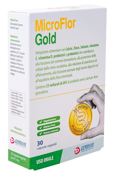cemon microflor gold 30 capsule vegetali cemon ean 8013901886187