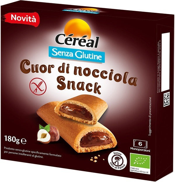 cereal cereal snack cuor di nocciola senza glutine 180 g cereal ean 3175681303850