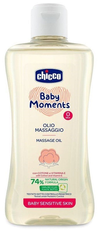 chicco artsana spa chicco baby moments olio massaggio sensitive 200 ml ean 8058664129331