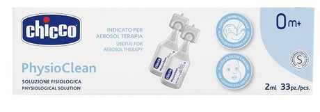 chicco artsana spa chicco soluzione physioclean 2 ml 33 pezzi chicco ean 8058664124688