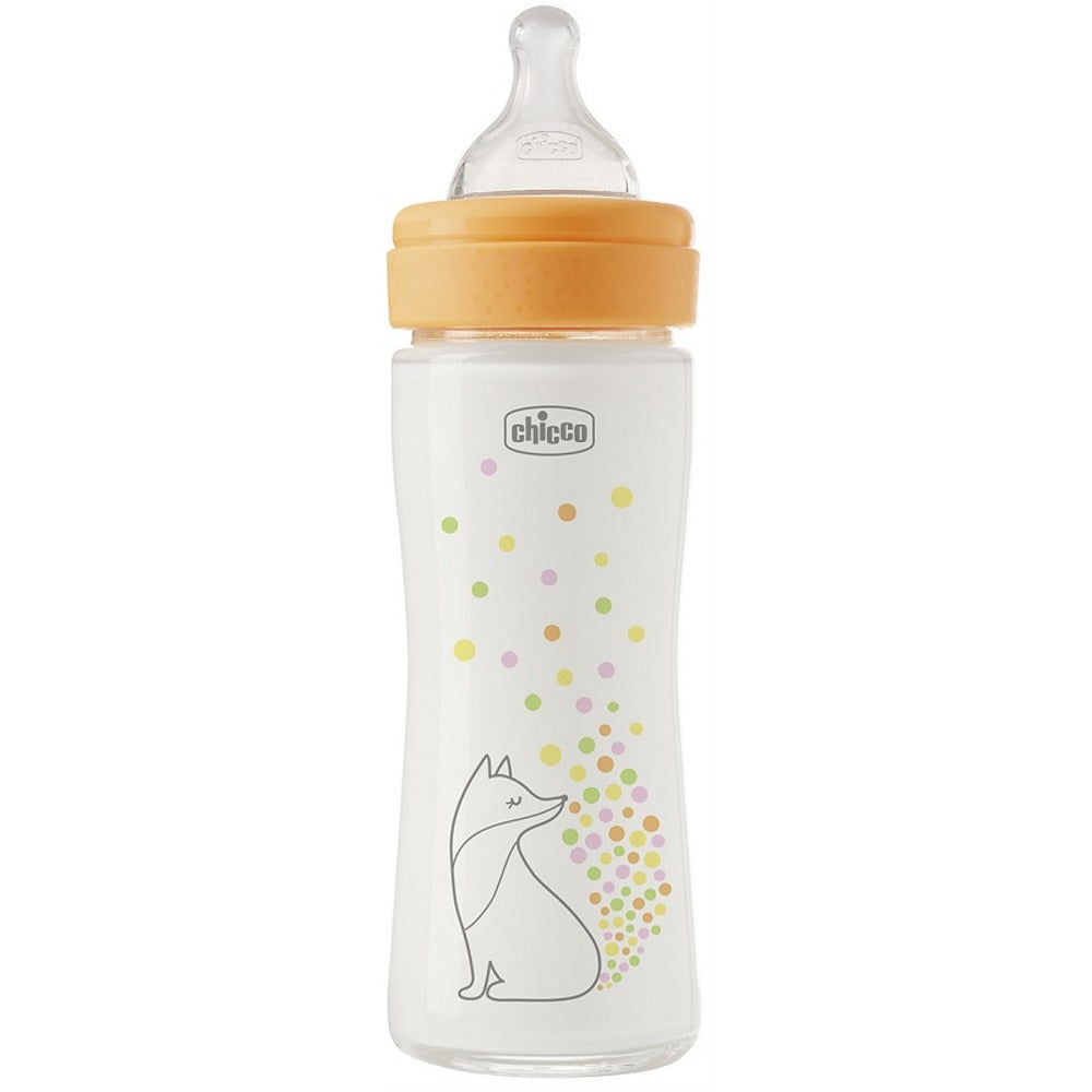 chicco chicco biberon perfect glass girl silicone da 240 ml chicco ean 8058664176069