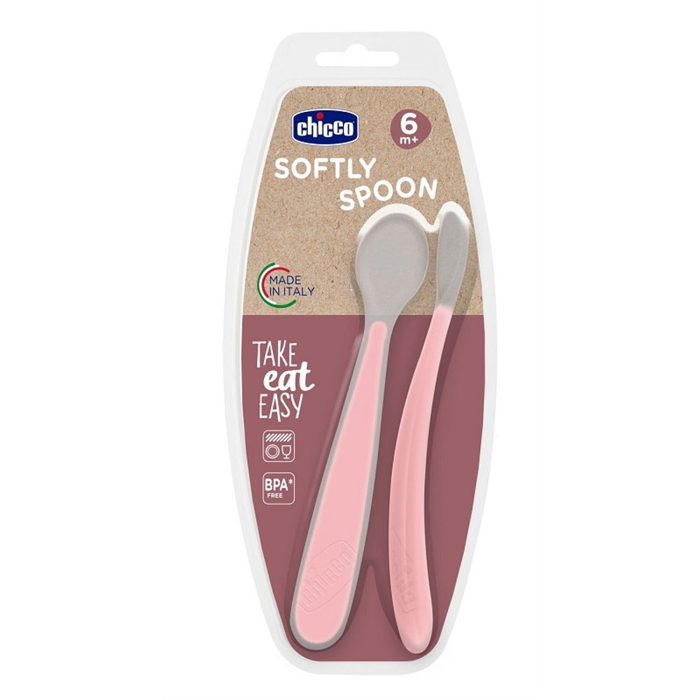 chicco chicco cucchiaio in silicone doppio rosa 6m chicco ean 8058664192434