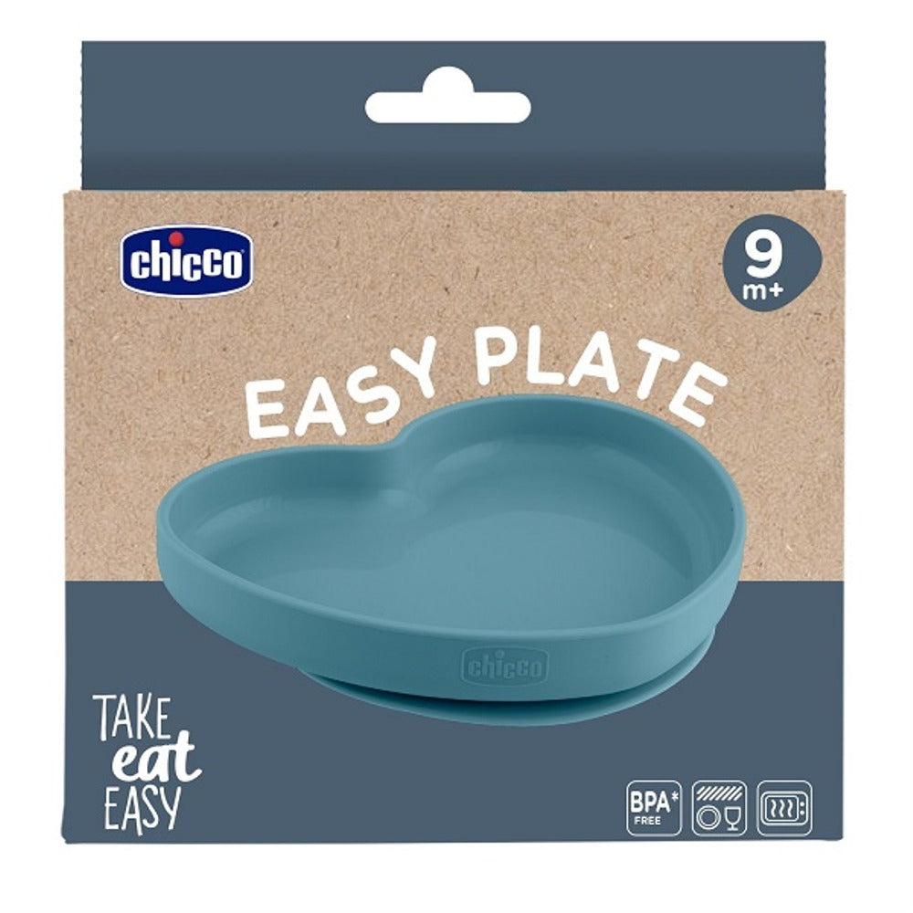 chicco chicco piatto cuore in silicone azzurro 9m chicco ean 8058664192403