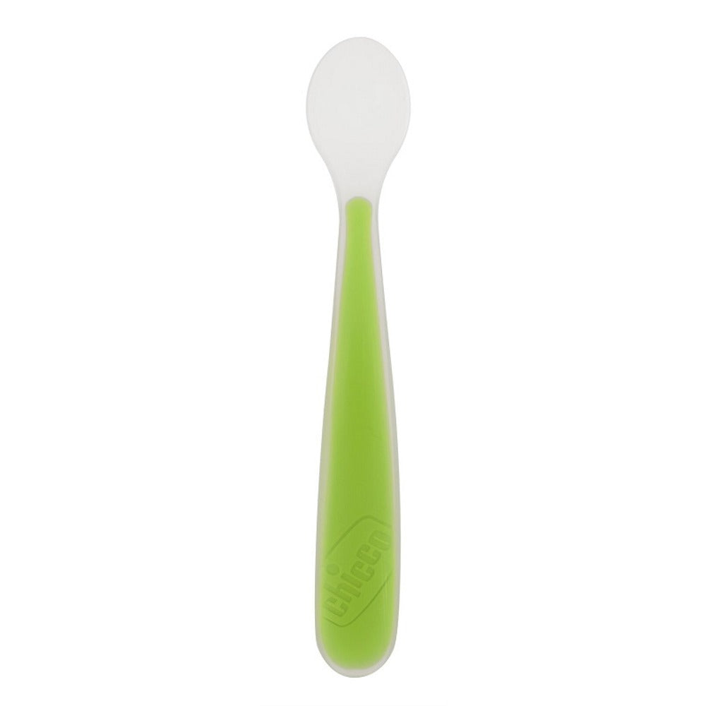 chicco chicco softly spoon cucchiaio morbido in silicone verde 6m chicco ean 8058664192465