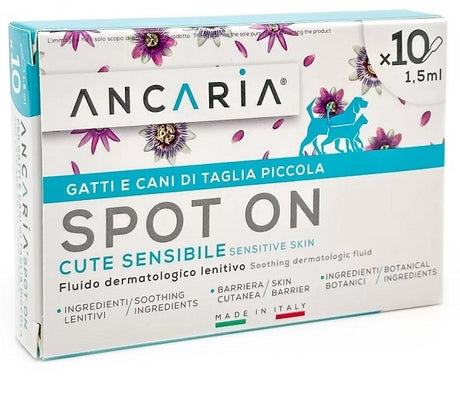 ciam ancaria spot on gatti e cani taglia piccola 10 pipette x 15ml ean 8054619301418