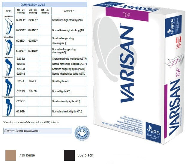 cizeta medicali varisan top ccl 1 collant gestante atu pc corto beige 2 normale ean 8032638970914
