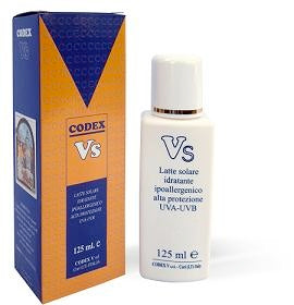 codex v vs latte solare idratante alta protezione 125 ml codex