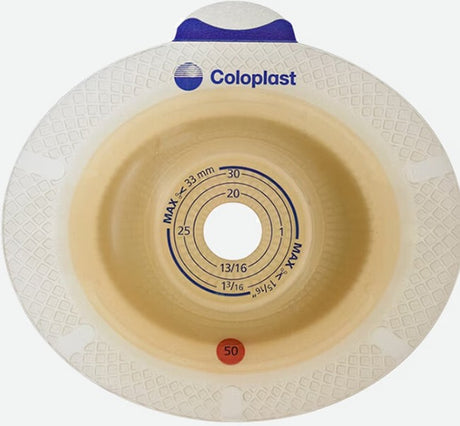 coloplast spa placca per urostomia sistema a 2 pezzi sensura xpro convex light foro ritagliabile 15 33mm flangia 50mm 5 pezzi coloplast ean 5708932452670