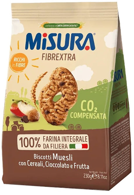 colussi misura frollini fibre extra muesli 230 g misura ean 8002590042646