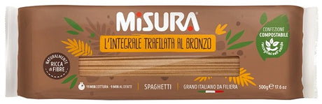colussi misura spaghetti integrali con germe di grano 500 g misura ean 8002590042653