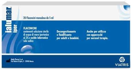comifar distribuzione soluzione ipertonica 3 ialumar 20 flaconcini da 5 ml ialumar ean 8058302780252