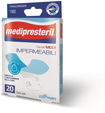 corman cerotti assortiti medipresteril impermeabili 20 pezzi medi presteril ean 8016867000673