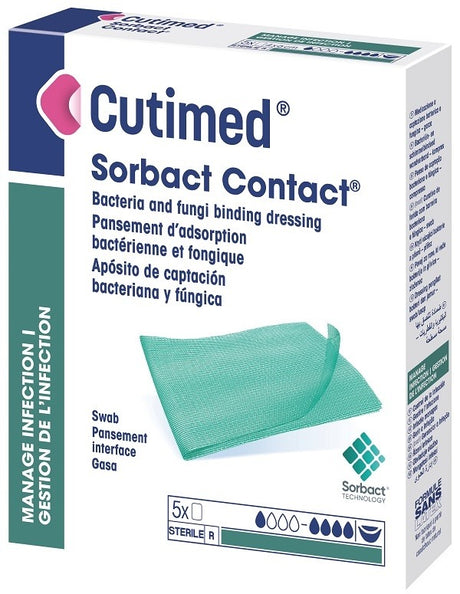 cutimed medicazione idrofobica cutimed sorbact contact 7x9 cm 5 pezzi cutimed ean 7392130010442