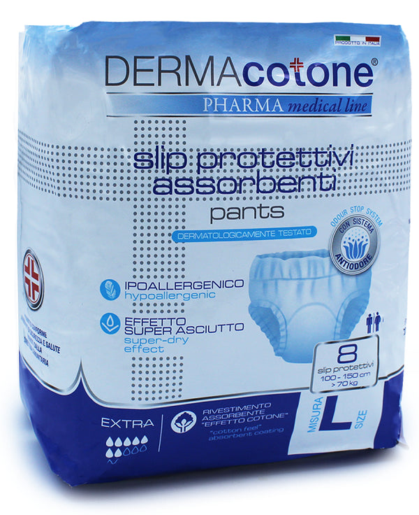 da ma distribuzione slip protettivo assorbente pants dermacotone l 8 pezzi dermacotone ean 8052283170965