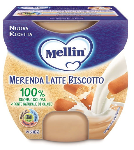 danone nutricia soc ben mellin merenda latte biscotto 2 x 100 g mellin ean 8017619318008