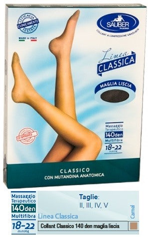 desa pharma sauber classico collant 140 denari maglia liscia camel 2 sauber ean 8005520605362