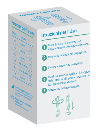 diacare lancette pungidito diasoft lancet 25 pezzi diacare