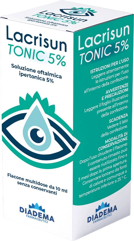 diadema farm soluzione oftalmica ipertonica lacrisun tonic 5 10 ml ean 8055727781031