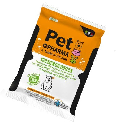 diva international pet in pharma salviettine orecchie cane 30 pezzi pet in pharma