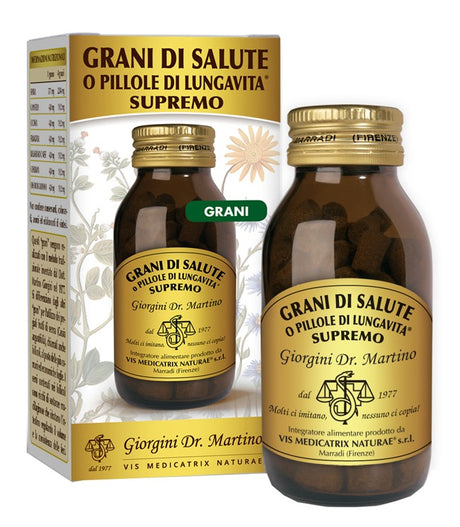 dr giorgini ser vis grani di salute o pillole di lungavita supremo 90 g giorgini ean 8058045121046
