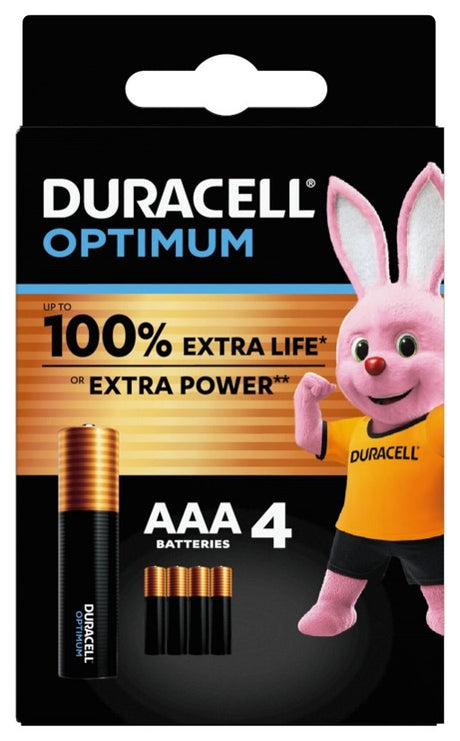 duracell italy duracell optimum aaa b4 4 pile blister duracell ean 5000394137516