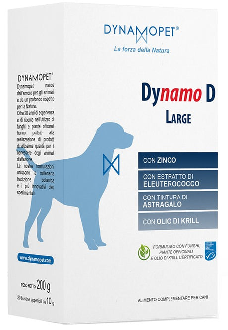 dynamopet dynamo d medium 20 bustine da 10 g dynamopet