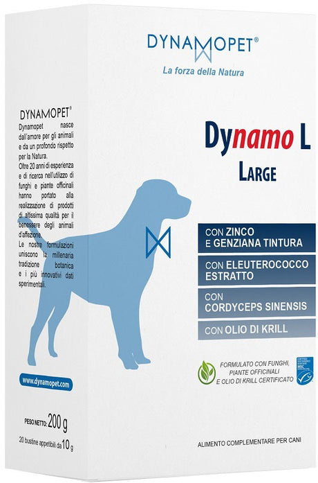 dynamopet dynamo l large cani 20 bustine da 10 g dynamopet