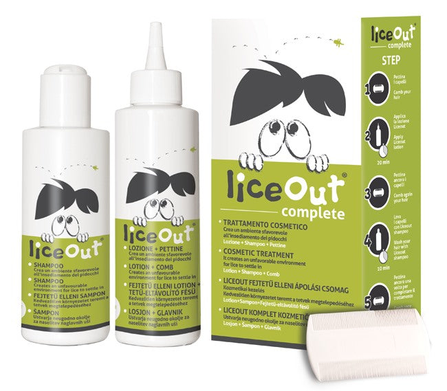 ekuberg pharma liceout kit completo 1 shampoo 125 ml 1 lozione 125 ml 1 pettine ean 8051770527688