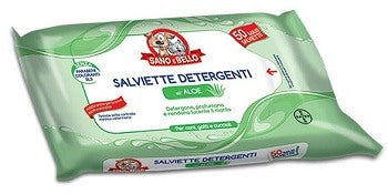 elanco italia spa sano e bello salviette detergenti allaloe 50 pezzi sano e bello ean 8000560784299