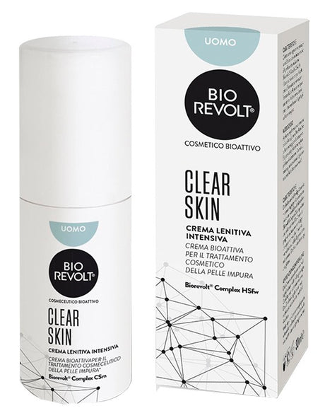 enzymmanagement biorevolt rx clear skin uomo crema lenitiva intensiva bioattiva per pelle impura 30 ml ean 8052705070064