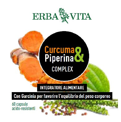 erba vita curcumapiperina complex 60 capsule erba vita ean 0767787927837
