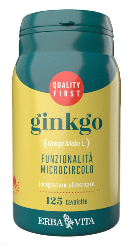 erba vita group ginkgo biloba 125 tavolette erba vita ean 0767787927202