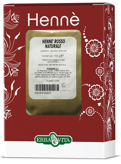 erba vita group henne colorante capelli rosso naturale 100 g erba vita ean 0767787925734