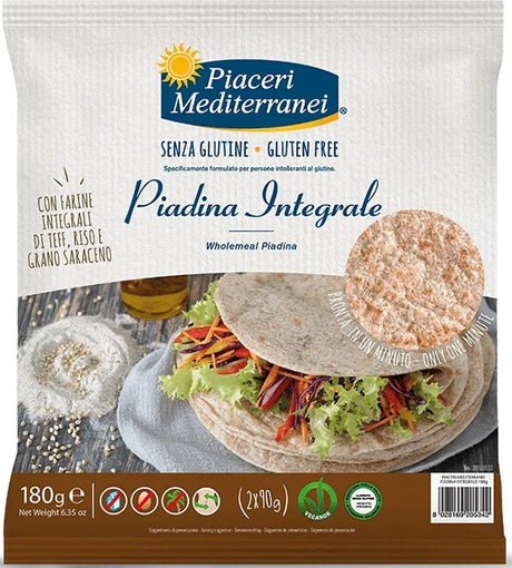 eurospital piaceri medit piadina integrale 180 g piaceri meditteranei ean 8028169205342