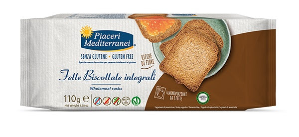 eurospital piaceri mediterranei fette biscottate integrali 110 g eurospital ean 8028169207841