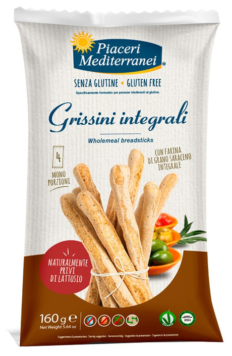 eurospital piaceri mediterranei grissini integrali 160 g piaceri meditteranei ean 8028169207247