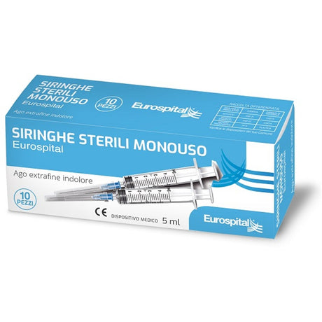 eurospital siringa sterile monouso eurospital 5 ml 10 pezzi eurospital