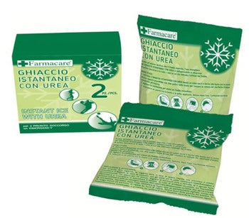 farmacare ghiaccio istantaneo con urea 2 pezzi farmacare