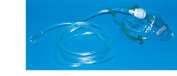 farmacare maschera per ossigenoterapia media concentrazione con 2 tubi prolunga 2 metri farmacare