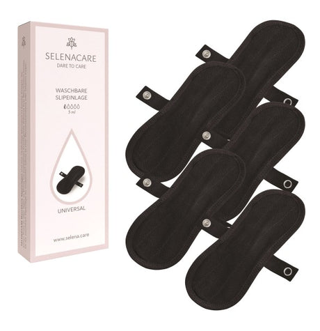 farmacare selenacare salvaslip lavabile nero taglia unica 5 pezzi selenacare