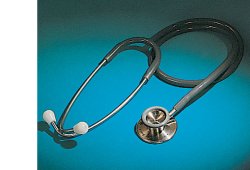 farmacare stetofonendoscopio professional corpo in acciaio inox 188 archetto biauricolare cromato con doppia molla interna farmacare