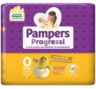 fater babycare pampers progressi micro pannolini per bambini 24 pezzi pampers ean 4015400534600